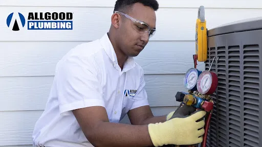 Allgood hvac tech fixing ac