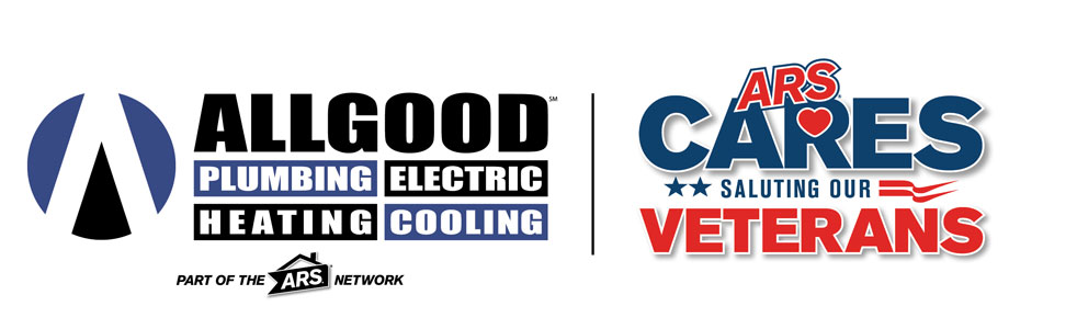 All Good lumbing Electric Heating Cooling logo and ARS Cares textual graphic illustration